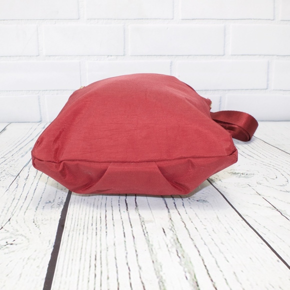 Baggillini Red Gold Hardware Crossbody Purse Bag - Picture 5 of 8